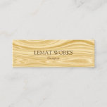 Elegant Wood 3 Mini Business Card