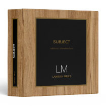 elegant wood black, rustic & personalized 3 ring binder elegant wood black, rustic & personalized 3 ring binder
