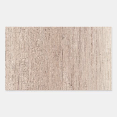 Elegant Wood Board Look Blank Trendy Template Rectangular Sticker