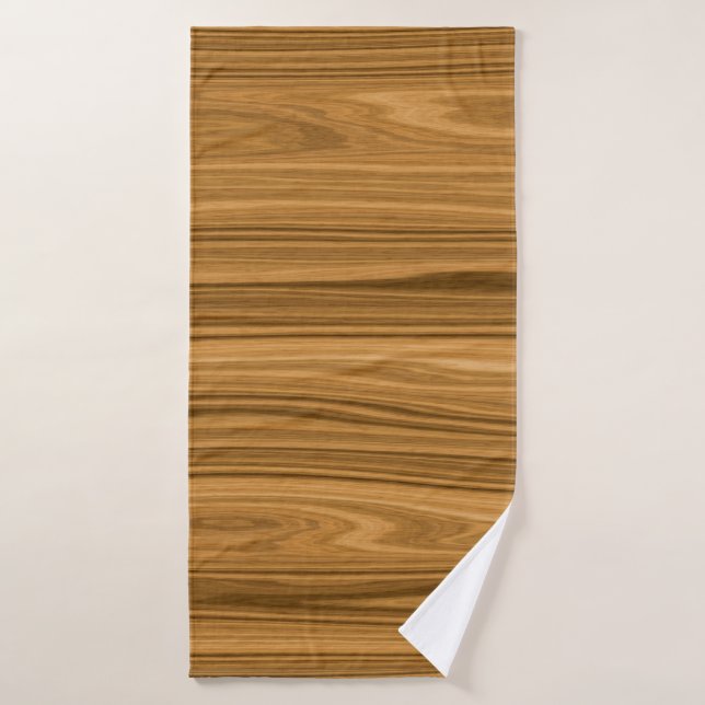 Elegant Wood grain style Bath Towel (Bath Towel)