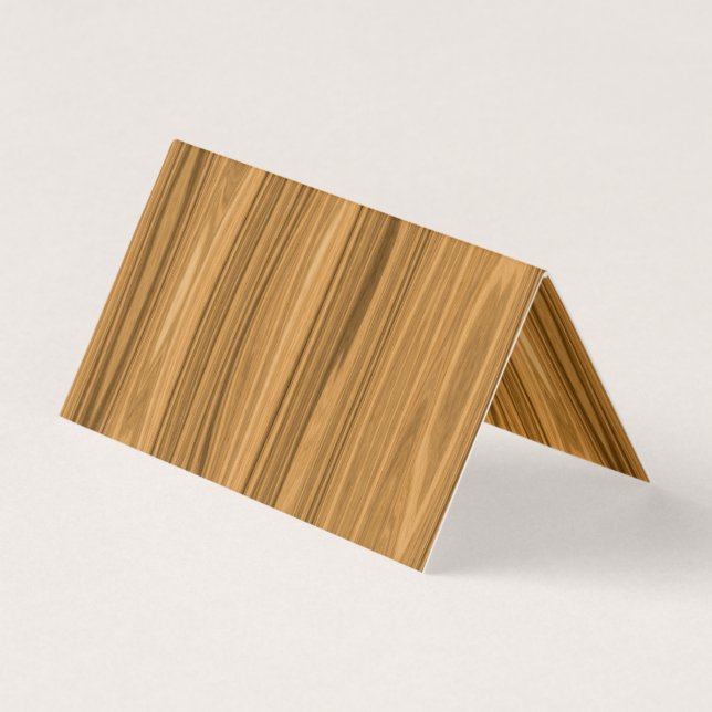 Elegant Wood grain style Business Card (Front)