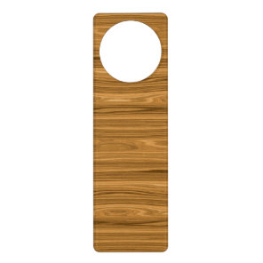 Elegant Wood grain style Door Hanger