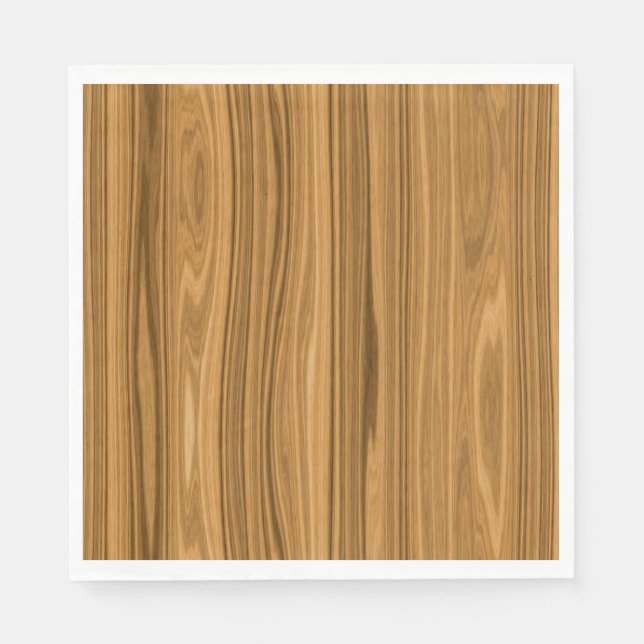 Elegant Wood grain style Napkins (Front)