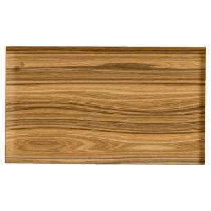 Elegant Wood grain style Place Card Holder