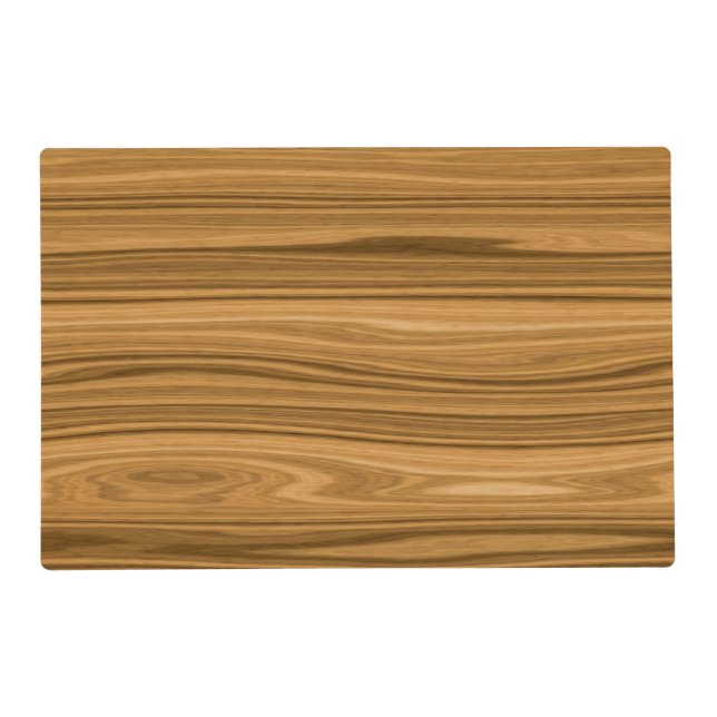 Elegant Wood grain style Placemat (Front)