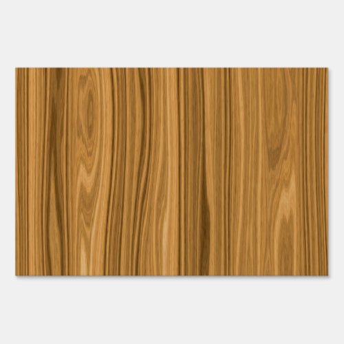 Elegant Wood grain style Sign