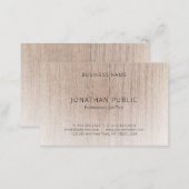 Elegant Wood Look Modern Simple Design Template Business Card (Front/Back)