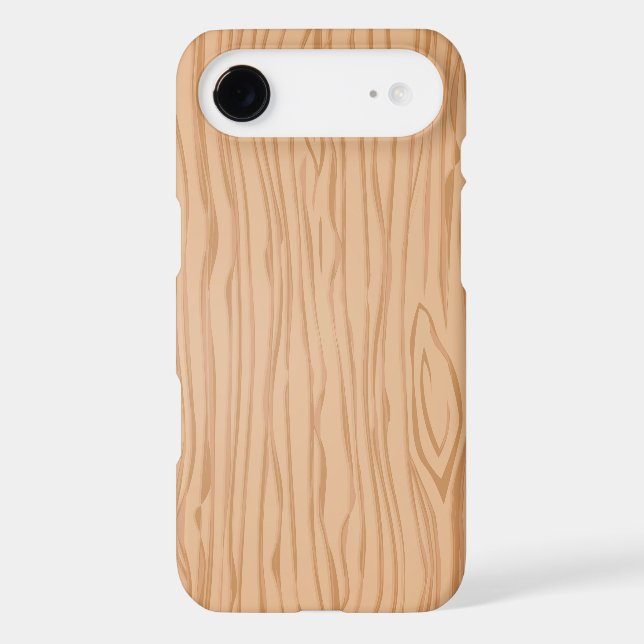 Elegant Wood Texture Design Protective Case-Mate iPhone Case (Back)