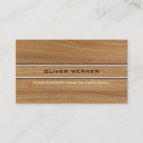 elegant wood texture rustic business card