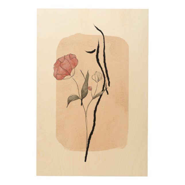 Elegant Wood Wall Art Design Poster (Front)
