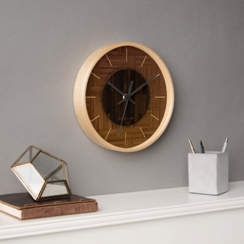 Elegant Wood Wall Clock
