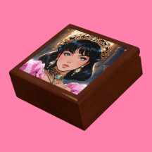 Elegant Wooden Jewelry Keepsake Box