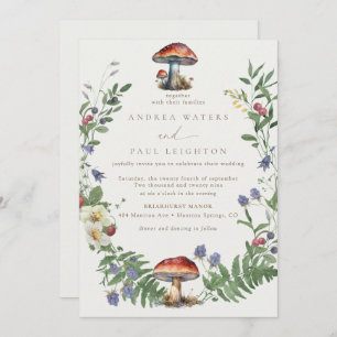 Elegant Woodland Forest Wedding Invitation