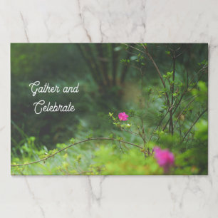 Elegant Woodland Greenery Event Paper Placemat