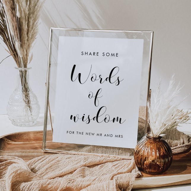 Elegant Words of wisdom wedding sign (Creator Uploaded)