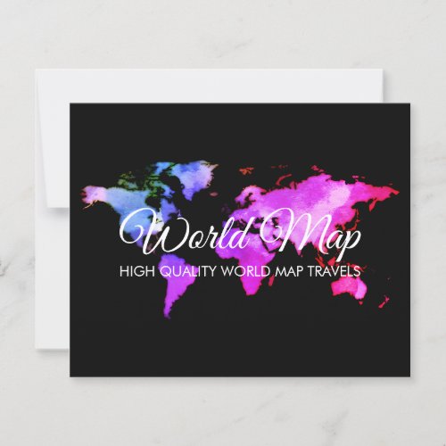Elegant World Map Trip Globe Travel Agent office