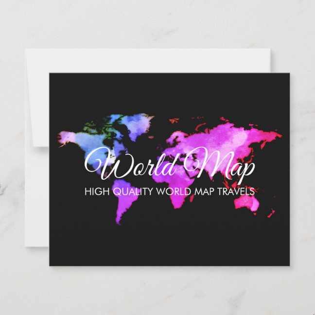 Elegant World Map Trip Globe Travel Agent office