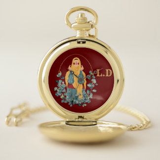 Elegant Wraparound Personalised Muslimah Pocket Watch
