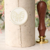 Elegant Wrapped Present Gift Double Bow Wax Seal Stamp (Insitu (Parchment))