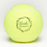 Elegant Wreath Bride Custom Wedding Party Gift Tennis Balls<br><div class="desc">This personalized gift is sure to be a hit. This design features a laurel wreath and custom typography. Add the name of the bride to complete the look.</div>