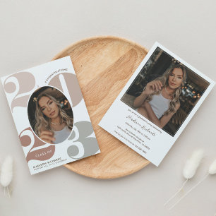 Elegant Year Photo Graduation Party Invitation