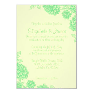 Green Yellow Wedding Invitations 6