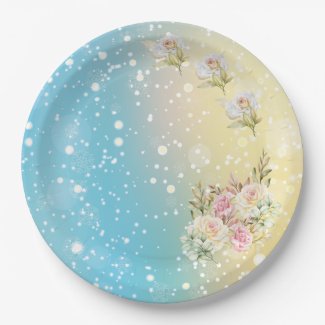 Elegant yellow, Blue  Snow, Pink Floral 