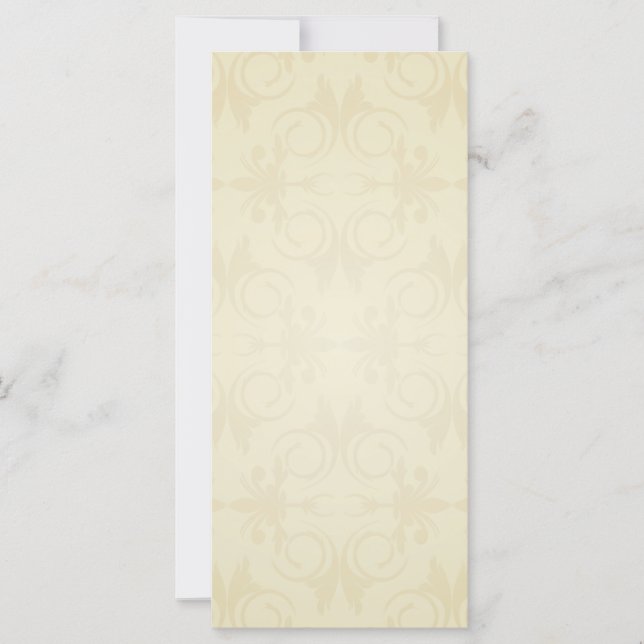 Elegant yellow damask wedding gift (Front)