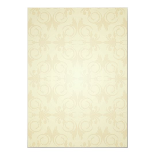 Elegant yellow damask wedding gift card