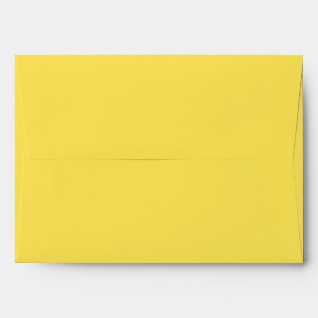 Elegant yellow fall/autumn wedding envelope (Back (Top Flap))