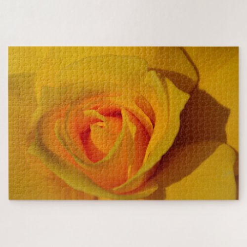 Elegant yellow floral flower rose jigsaw puzzle