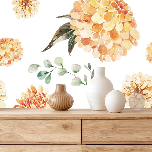 Elegant Yellow Floral Pattern  Wallpaper (Creator Uploaded)