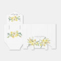 Elegant Yellow Floral Spring Wedding Favor Boxes | Zazzle