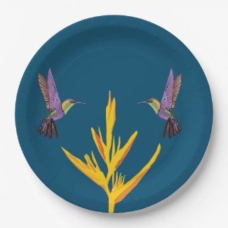 Elegant Yellow Flower Birds