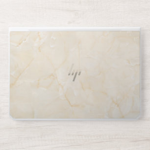 Elegant Yellow Marble Background HP Laptop Skin