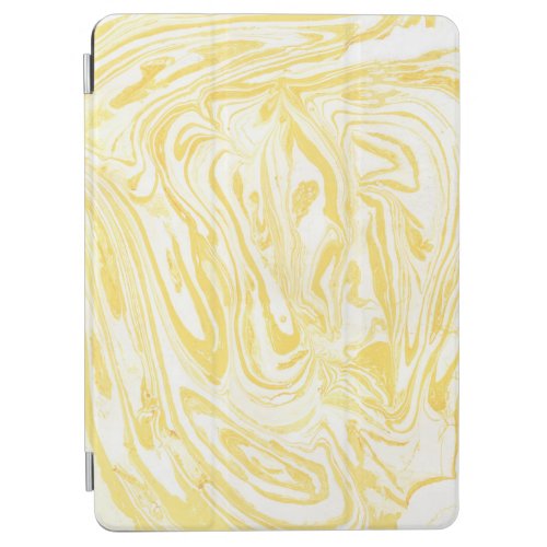 Elegant Yellow Marble Hand_Drawn Texture iPad Air Cover