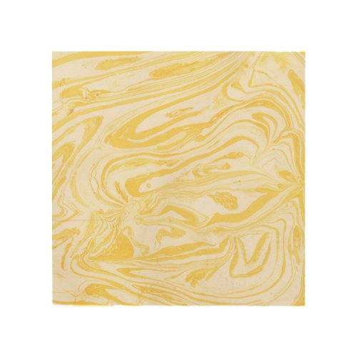 Elegant Yellow Marble Hand_Drawn Texture Wood Wall Art