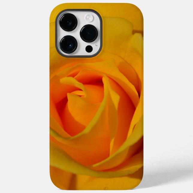Elegant yellow orange floral photo yellow rose Case-Mate iPhone case (Back)
