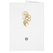 Elegant Yellow Rose All Occasion Card (Back)