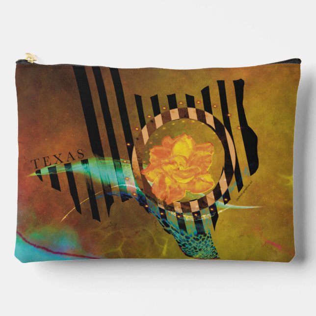 Elegant Yellow Rose of Texas Carry Bag_L Accessory Pouch (Front)