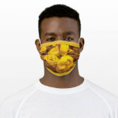 Elegant Yellow Roses Adult Cloth Face Mask (Worn)