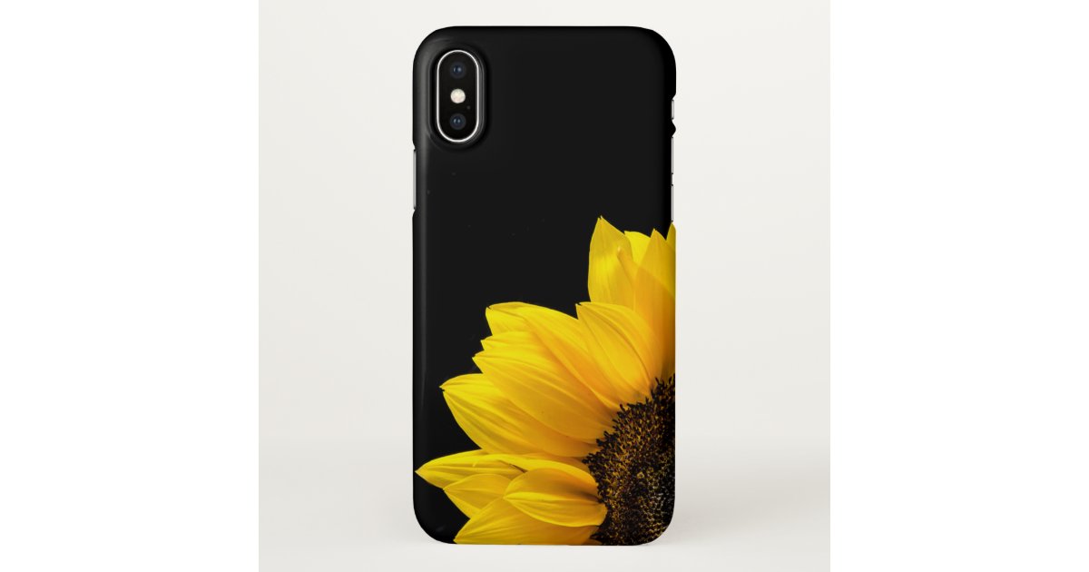 Elegant Yellow Sunflower On Black Background Iphone Case Zazzle Com Woman with blonde wavy hair in front of sunflower with black background. elegant yellow sunflower on black background iphone case zazzle com
