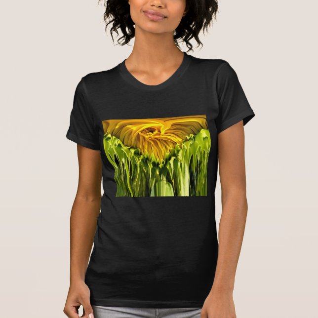 Elegant yellow sunflower photo T-Shirt (Front)
