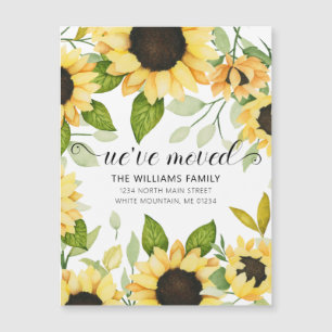 Elegant Yellow Sunflower Watercolor Floral Moving