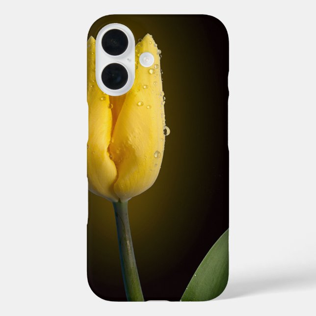 Elegant Yellow Tulip Case-Mate iPhone Case (Back)