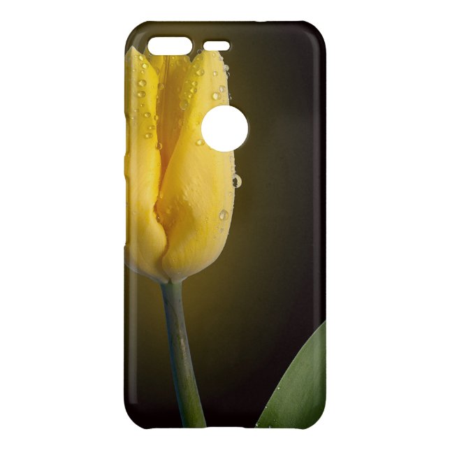 Elegant Yellow Tulip Uncommon Google Pixel Case (Back)
