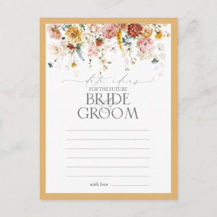 Elegant Yellow Wildflower Watercolor Date Ideas Postcard