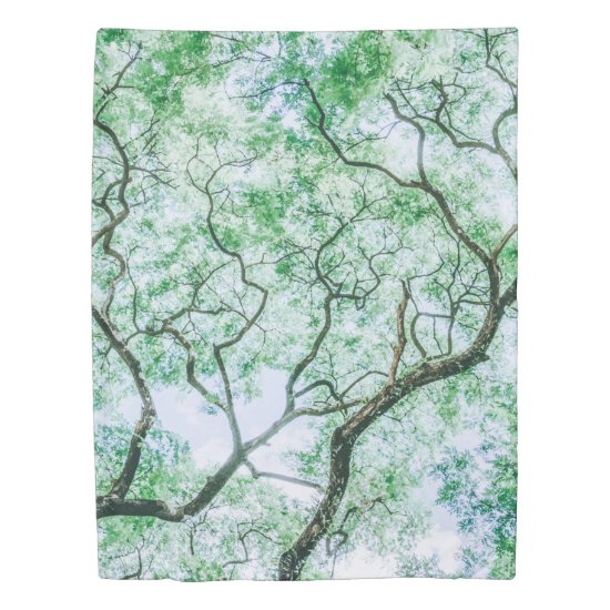 Elegant yet Spooky Leaves and Branches Duvet Cover