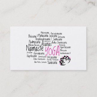 Elegant Yoga Center / Yoga Business / Teacher's Card