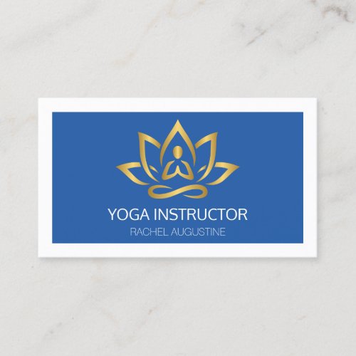 Elegant Yoga Studio Appointment Card